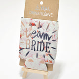 94038, "TEAM BRIDE" PRINT BRIDAL 12 OZ BOTTLE DRINK SLEEVE