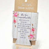 94038, "THE TEN COMMANDMENTS" PRINT 12 OZ BOTTLE DRINK SLEEVE