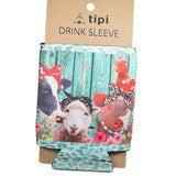 94038, FARM ANIMAL 12 OZ BOTTLE DRINK SLEEVE