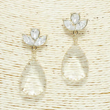 94062, TEARDROP ACRYLIC ACCENT DANGLE EARRING