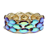 94076, MARQUISE RHINESTONE ACCENT EVENING STRETCH BRACELET, WEDDING, BRIDAL, PROM