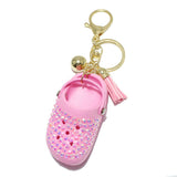 94141, GLITTER RUBBER SLIDES SHOES KEYCHAIN
