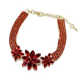 94143, MARQUISE CUBIC ZIRCONIA ACCENT PAVE RHINESTONE BRACELET, WEDDING, BRIDAL, PROM