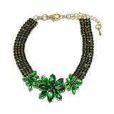 94143, MARQUISE CUBIC ZIRCONIA ACCENT PAVE RHINESTONE BRACELET, WEDDING, BRIDAL, PROM