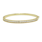 94178, BAGUETTE CUBIC ZIRCONIA STAINLESS STEEL BRACELET