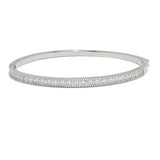 94178, BAGUETTE CUBIC ZIRCONIA STAINLESS STEEL BRACELET