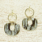 94197, GEOMETRIC CELLULOID ACETATE EARRING