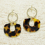 94197, GEOMETRIC CELLULOID ACETATE EARRING