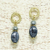 94210, CERAMIC STONE DANGLE EARRING