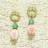 94210, CERAMIC STONE DANGLE EARRING