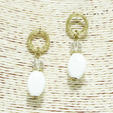 94210, CERAMIC STONE DANGLE EARRING