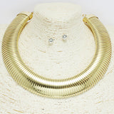 94213, CHUNKY METAL CHOKER NECKLACE