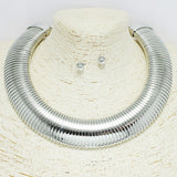 94213, CHUNKY METAL CHOKER NECKLACE