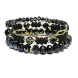 94251, MIXED BEAD MULTI LAYERED STRETCH BRACELET