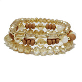 94251, MIXED BEAD MULTI LAYERED STRETCH BRACELET