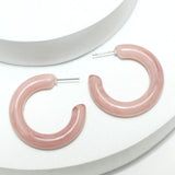 94309, RESIN CELLULOID ACETATE HOOP EARRING