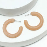 94310, MATTE ROUND HOOP EARRING