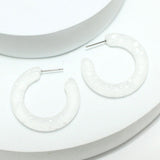 94310, MATTE ROUND HOOP EARRING