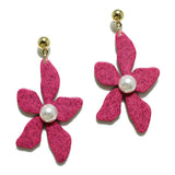 94524, RESIN ACRYLIC FLOWER EARRING