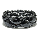 94529, TEARDROP RHINESTONE ACCENT STRETCH BRACELET, WEDDING, BRIDAL, PROM