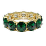 94530, ROUND CONE RHINESTONE ACCENT STRETCH BRACELET, WEDDING, BRIDAL, PROM