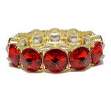 94530, ROUND CONE RHINESTONE ACCENT STRETCH BRACELET, WEDDING, BRIDAL, PROM