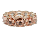94530, ROUND CONE RHINESTONE ACCENT STRETCH BRACELET, WEDDING, BRIDAL, PROM