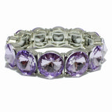 94530, ROUND CONE RHINESTONE ACCENT STRETCH BRACELET