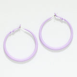 94552, 50MM RUBBER COATED ROUND HOOP EARRING