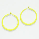 94552, 50MM RUBBER COATED ROUND HOOP EARRING