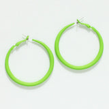 94552, 50MM RUBBER COATED ROUND HOOP EARRING