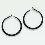 94552, 50MM RUBBER COATED ROUND HOOP EARRING