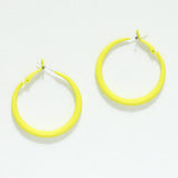 94553, 40MM RUBBER COATED ROUND HOOP EARRING