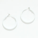 94553, 40MM RUBBER COATED ROUND HOOP EARRING