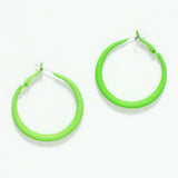 94553, 40MM RUBBER COATED ROUND HOOP EARRING