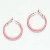 94553, 40MM RUBBER COATED ROUND HOOP EARRING