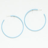 94556, 60MM RUBBER COATED ROUND HOOP EARRING