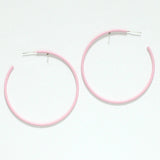 94556, 60MM RUBBER COATED ROUND HOOP EARRING
