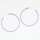 94556, 60MM RUBBER COATED ROUND HOOP EARRING