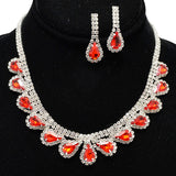 94593, PAVE RHINESTONE NECKLACE, WEDDING, BRIDAL, PROM