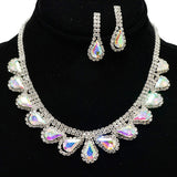 94593, PAVE RHINESTONE NECKLACE, WEDDING, BRIDAL, PROM