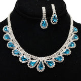 94593, PAVE RHINESTONE NECKLACE, WEDDING, BRIDAL, PROM