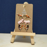 94608, FARM ANIMALS 3D ENAMEL STUD EARRING SET