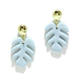 94627, LEAF CLAY RUBBER EARRING