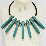94670, COLORFUL WOOD ACCENT NECKLACE