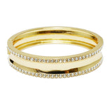 94674, PAVE RHINESTONE SIMPLE ELEGANT BANGLE BRACELET