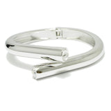 94677, RHINESTONE ACCENT METAL BANGLE BRACELET