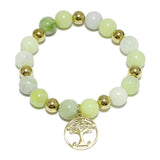 94796, TREE OF LIFE CHARM RESIN BEAD STRETCH BRACELET