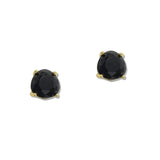 108425, GOLD DIPPED GEOMETRIC GLASS STONE STUD EARRING