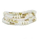 94847, MIXED BEAD MULTI LAYERED STRETCH BRACELET